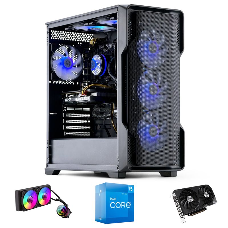 HYPERPC - PC GAMER Siege INTEL CORE i5 12400 32gb DDR5 1Tb RTX 3060 WiFi