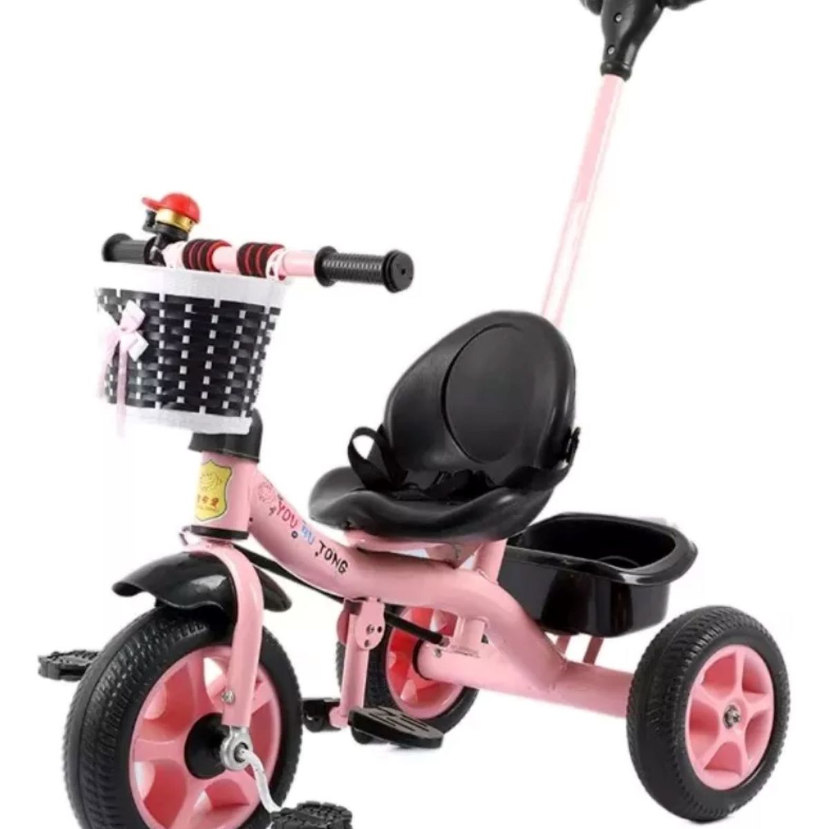 MUNDO MAGIA - Triciclo Bici. Metálico Infantil 2 En 1 Con Cinturón