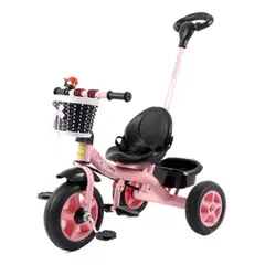 MUNDO MAGIA - Triciclo Bici. Metálico Infantil 2 En 1 Con Cinturón