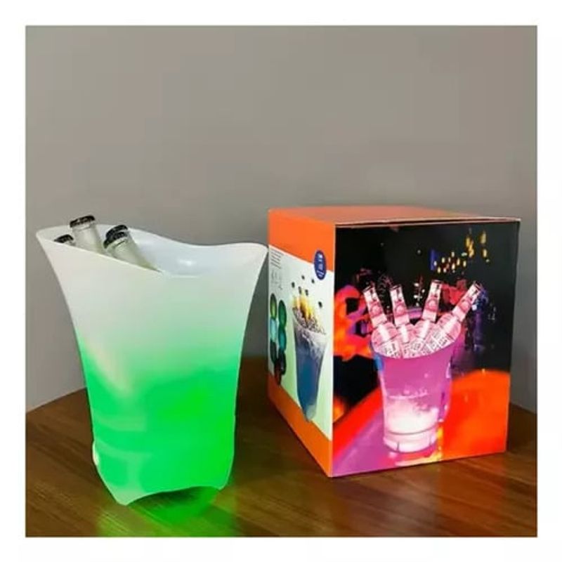 GENERICO - Hielera LED Multicolor con parlante