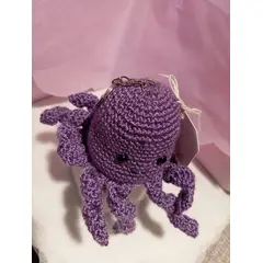 GENERICO - Amigurumi de Pulpo Lila Tejido a Mano