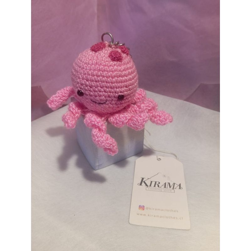 GENERICO - Amigurumi Pulpo Rosa Tejido a Mano