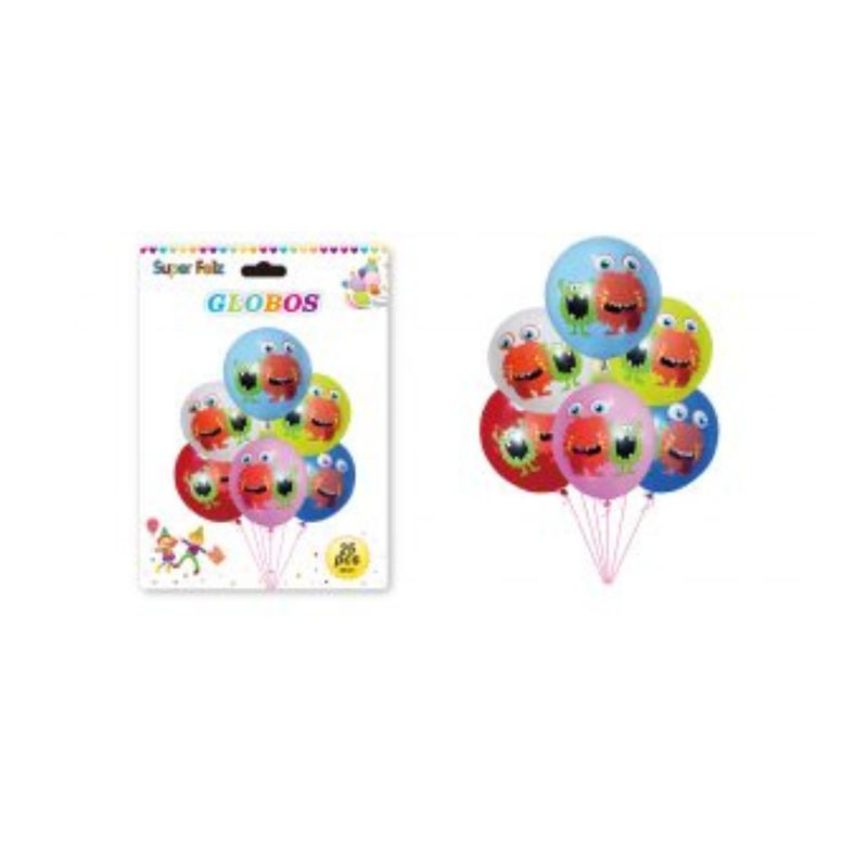 GENERICO - GLOBOS MONSTRUOS 25 PCS 30 CM