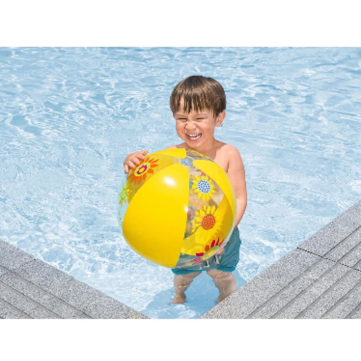 BESTWAY - Pelota Inflable Playa Splash 51cm Amarilla Bestway