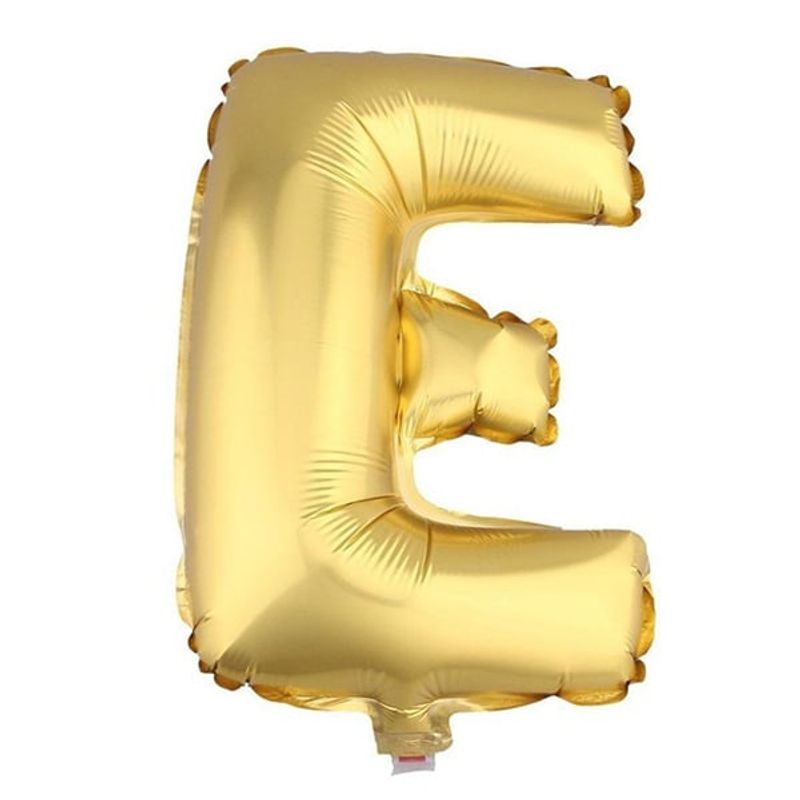 GENERICO - GLOBO METALICO 26 DORADO LETRA E X1 UNI