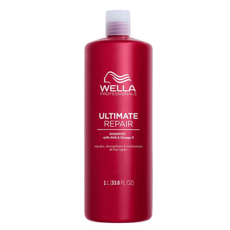 WELLA - Shampoo Ultimate Repair 1000ml Paso 1 Fortalece Repara Hidrata Suaviza