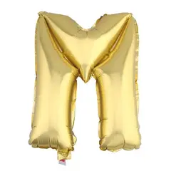 GENERICO - GLOBO METALICO 26 DORADO LETRA M X1 UNI