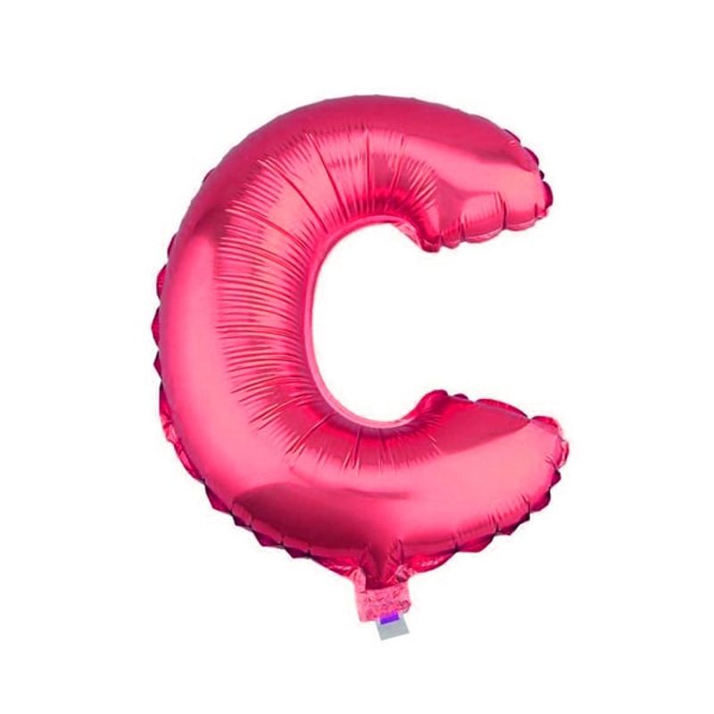 GENERICO - GLOBO METALICO 26 FUCSIA LETRA C X1 UNI