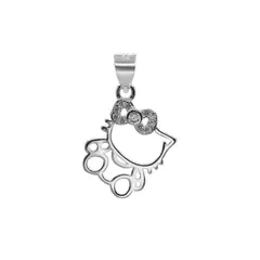 GENERICO - Colgante de Plata Hello Kitty Con Circones