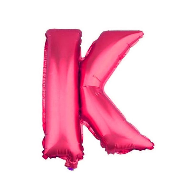 GENERICO - GLOBO METALICO 26 FUCSIA LETRA K X1 UNI