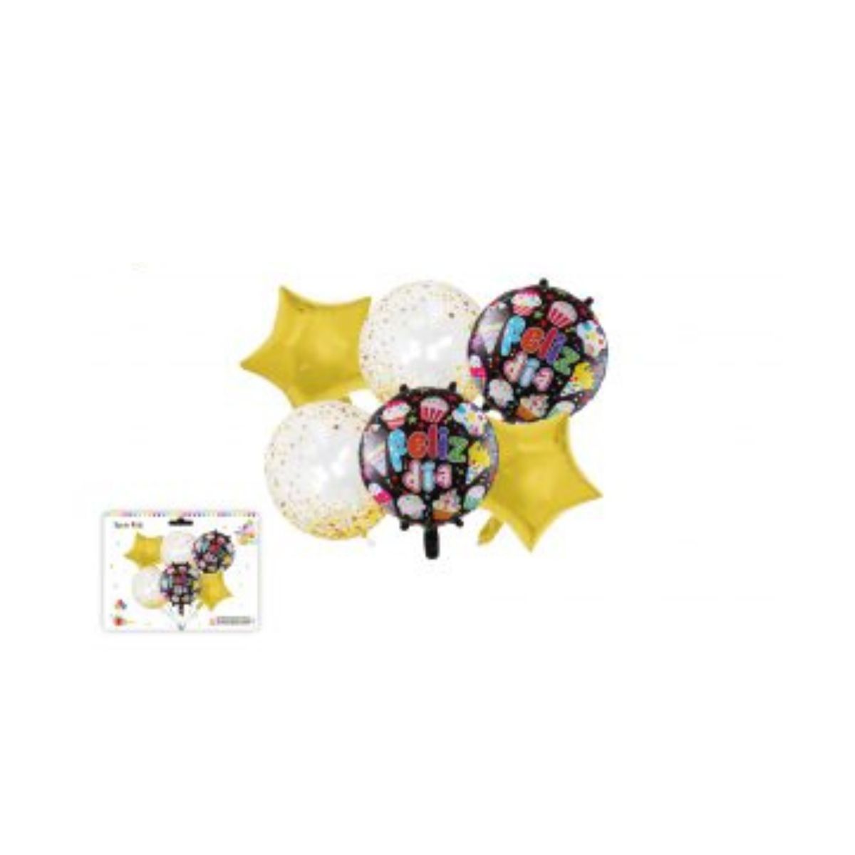 GENERICO - GLOBOS FELIZ DIA 6 PCS