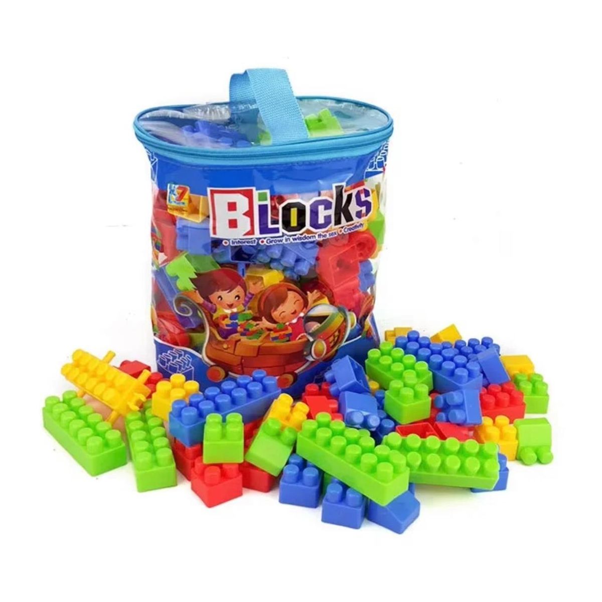 GENERICO - Juego De Bloques De Construcción 100pzs Niños Con Bolsa