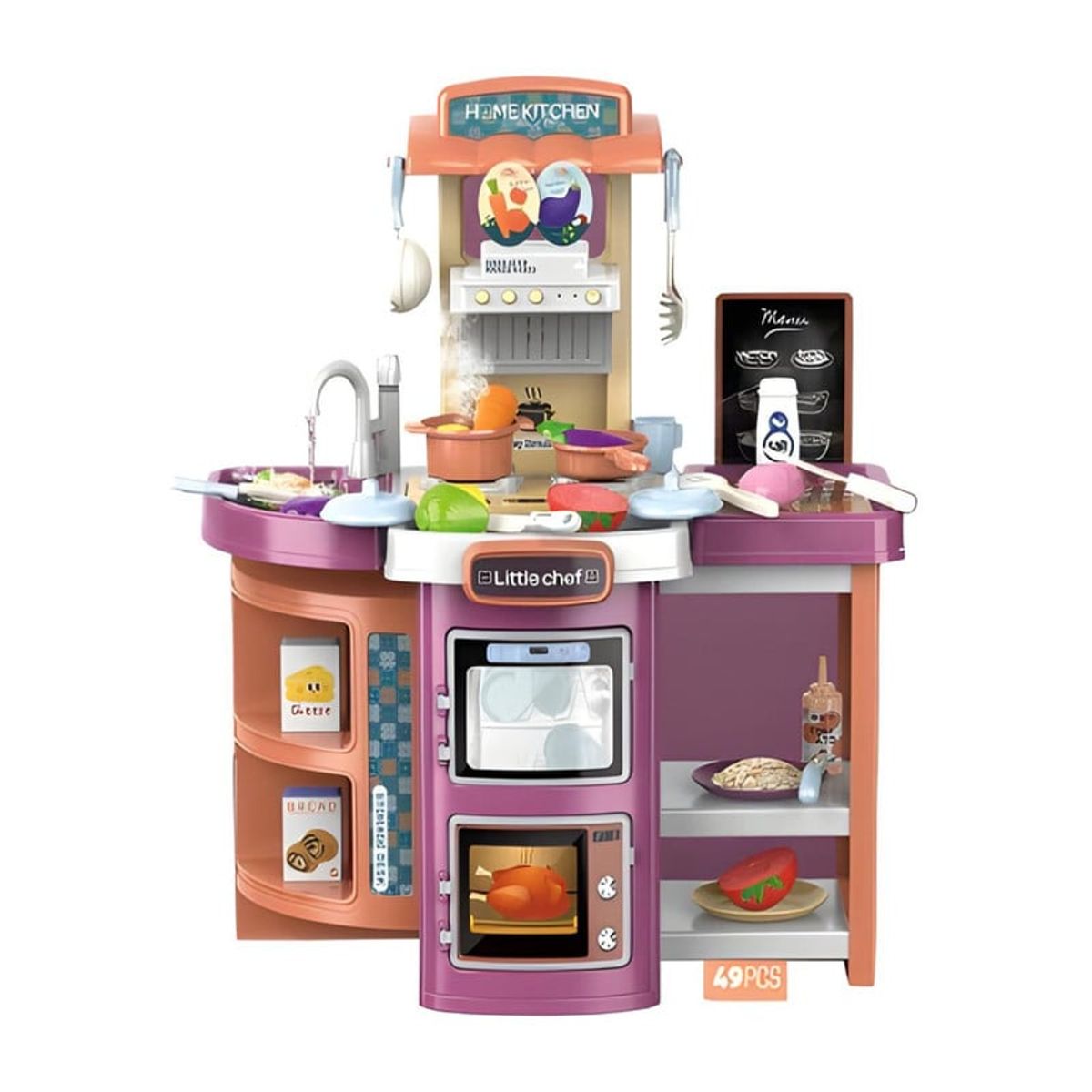 GENERICO - JUGUETE MALETA DE COCINA 2 EN 1 CON ACCESORIOS