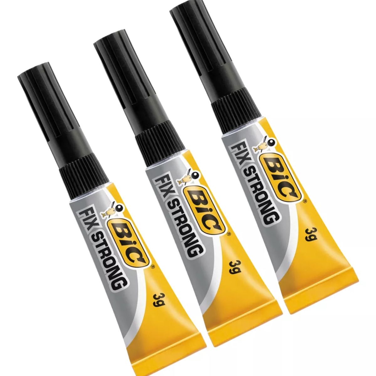 GENERICO - Pack 3 Pegamento Líquido BIC Fix Strong Extra Fuerte 3g c/u