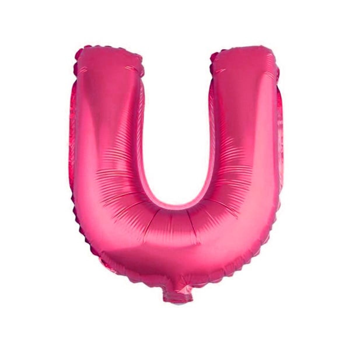 GENERICO - GLOBO METALICO 26 FUCSIA LETRA U X1 UNI