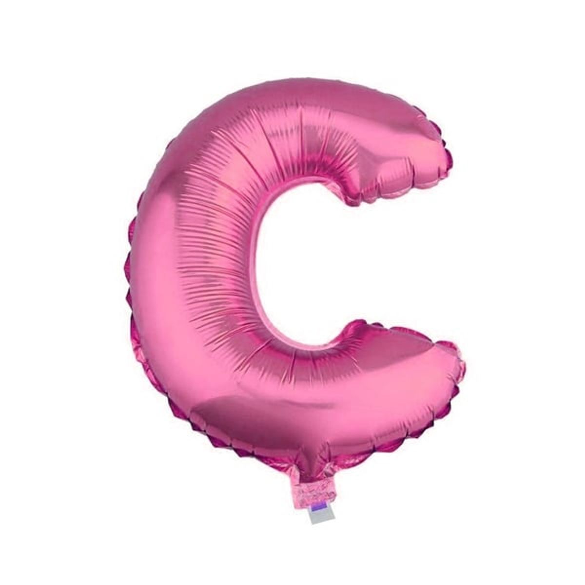 GENERICO - GLOBO METALICO 26 ROSADO LETRA C X1 UNI