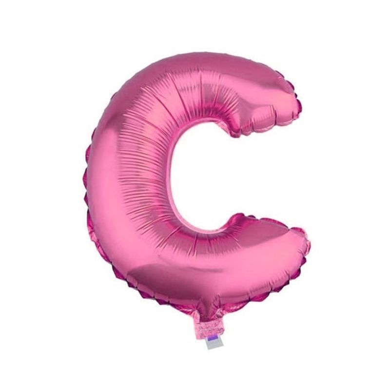 GENERICO - GLOBO METALICO 26 ROSADO LETRA C X1 UNI