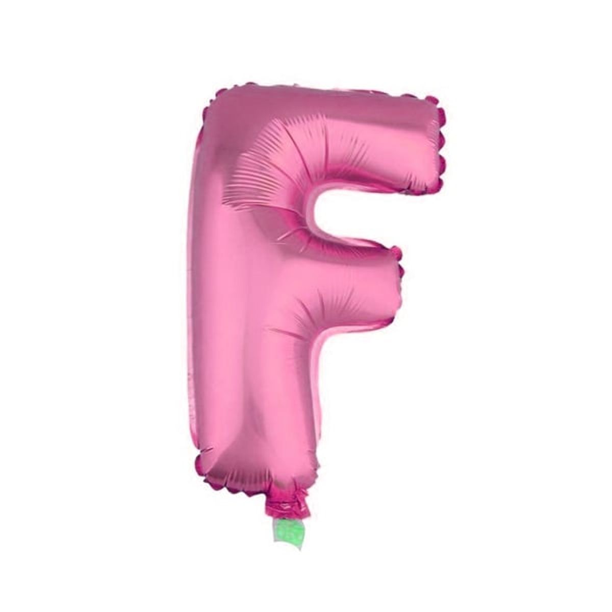 GENERICO - GLOBO METALICO 26 ROSADO LETRA F X1 UNI