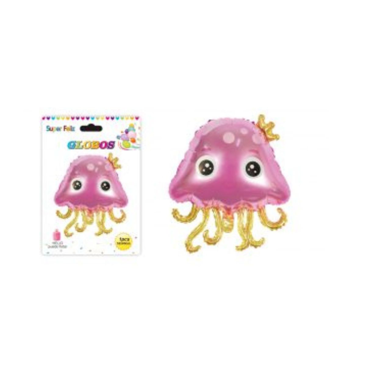 GENERICO - GLOBOS DE MEDUSA 1 PCS 52 CM X 60 CM