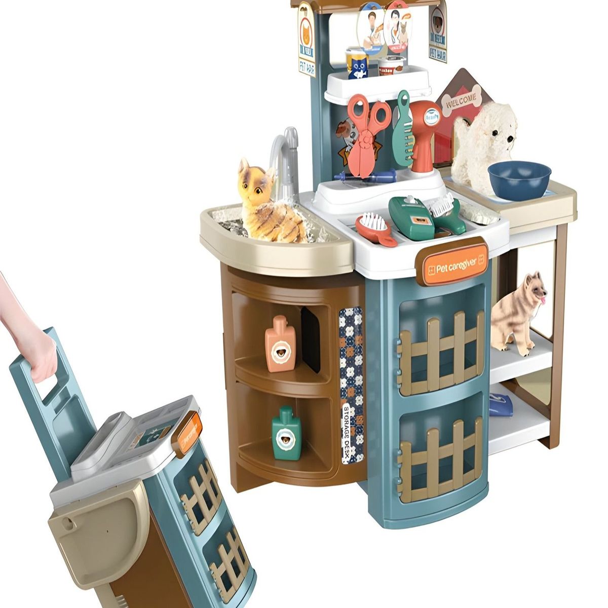 GENERICO - JUGUETE MALETA VETERINARIO 2 EN 1 INFANTIL NIÑOS