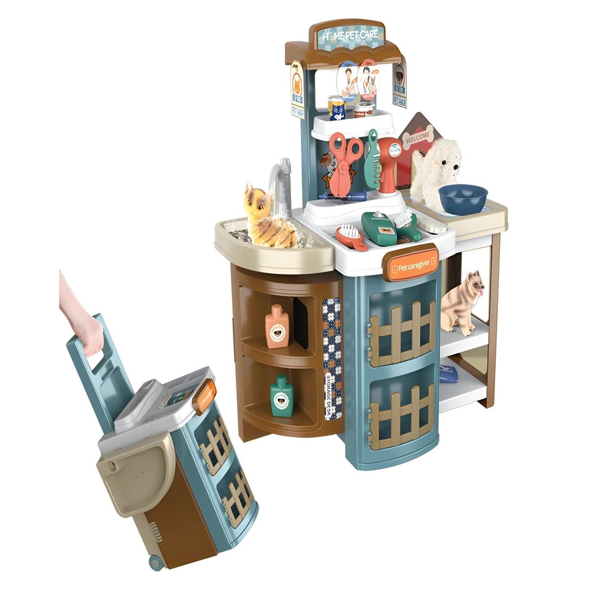 GENERICO - JUGUETE MALETA VETERINARIO 2 EN 1 INFANTIL NIÑOS