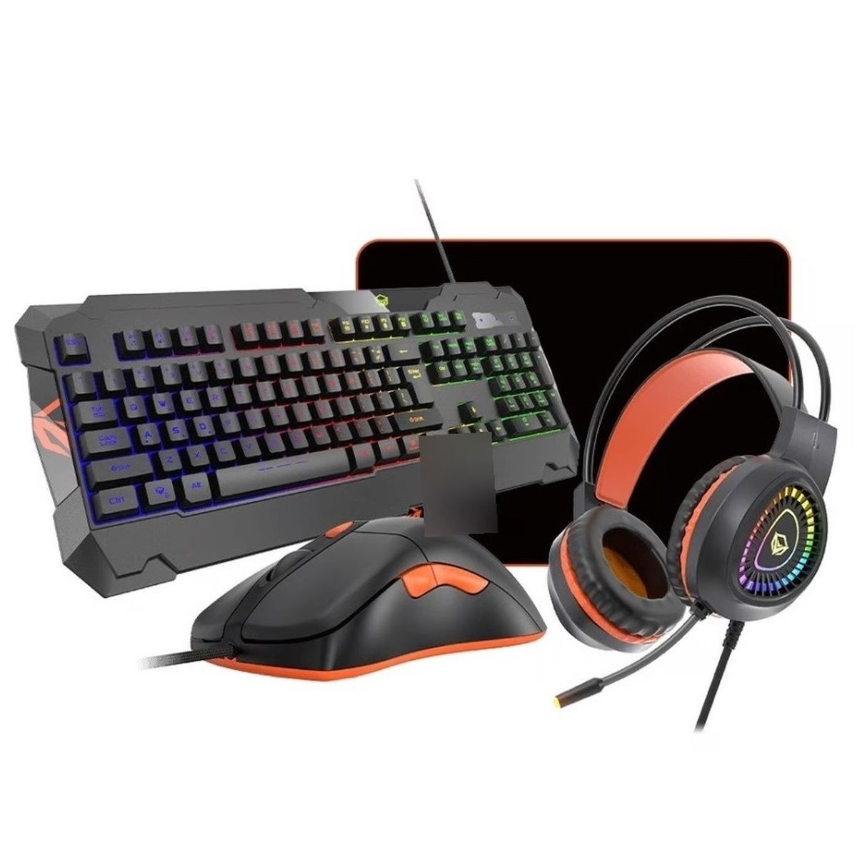 MEETION - Kit Gamer 4 en 1 Meetion MT-C505, Audífonos Teclado, Mouse y Pad Mouse