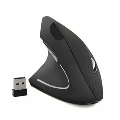 GENERICO - Mouse Vertical Inalámbrico Ergonomico Negro