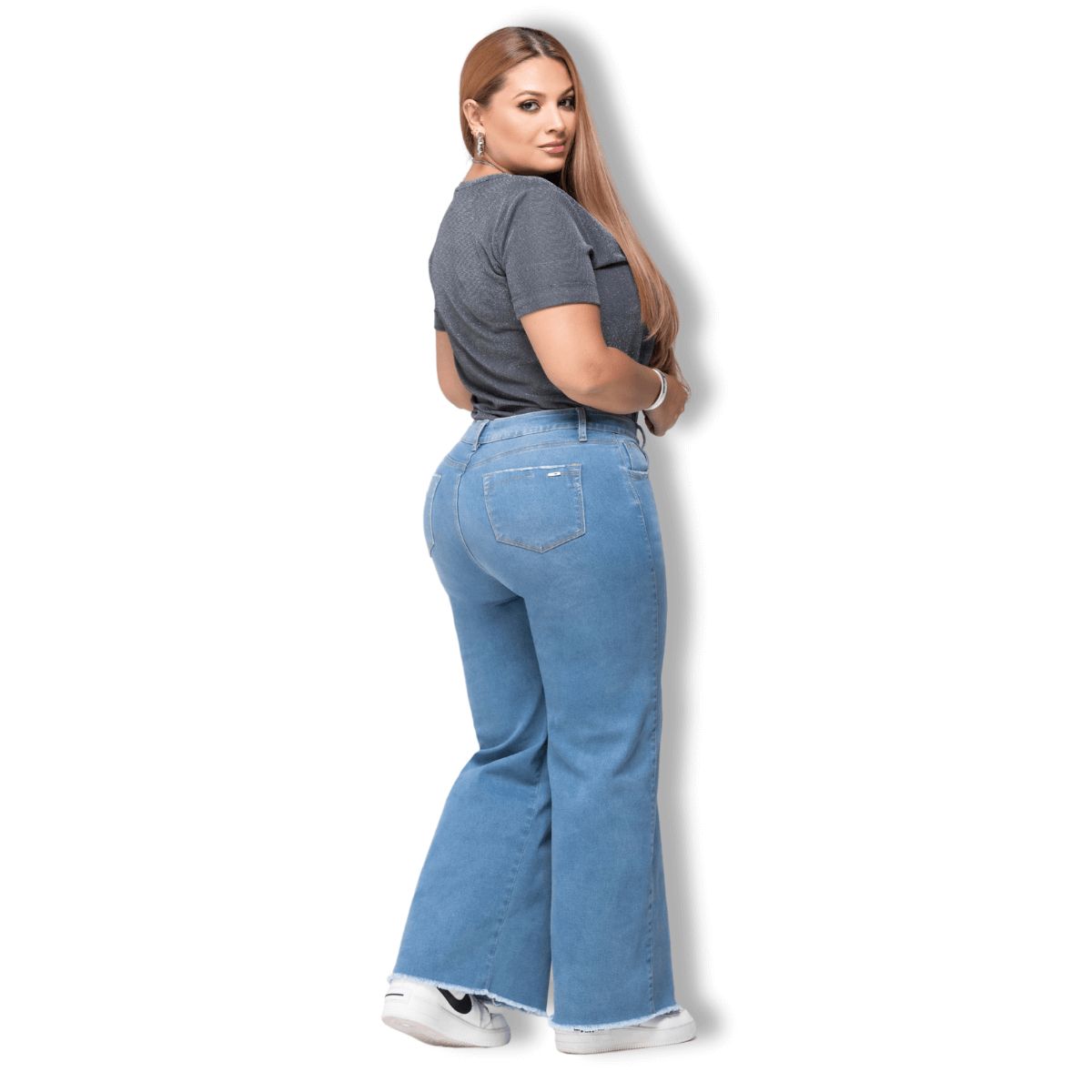 TRUCCOS JEANS - Jeans Palazzo Mujer Talla Grande - P22077629