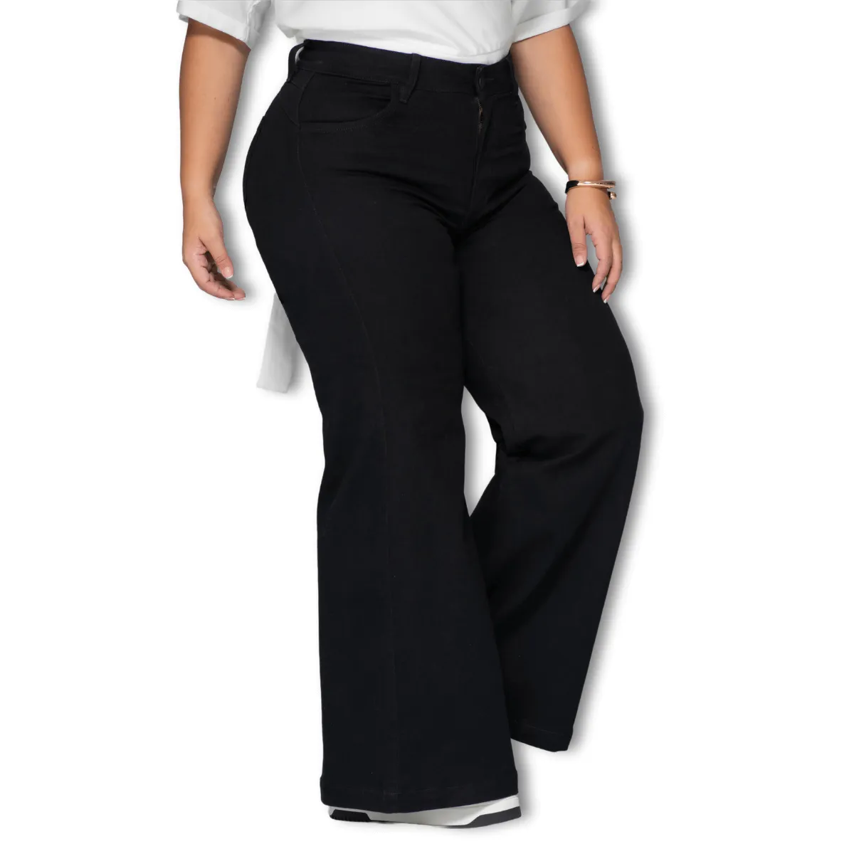 TRUCCOS JEANS - Jeans Palazzo Mujer Talla Grande - P22077679