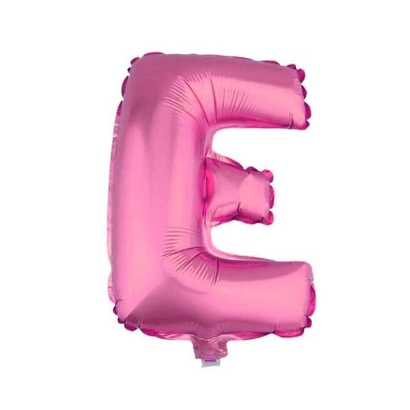 GENERICO - GLOBO METALICO 26 ROSADO LETRA E X1 UNI