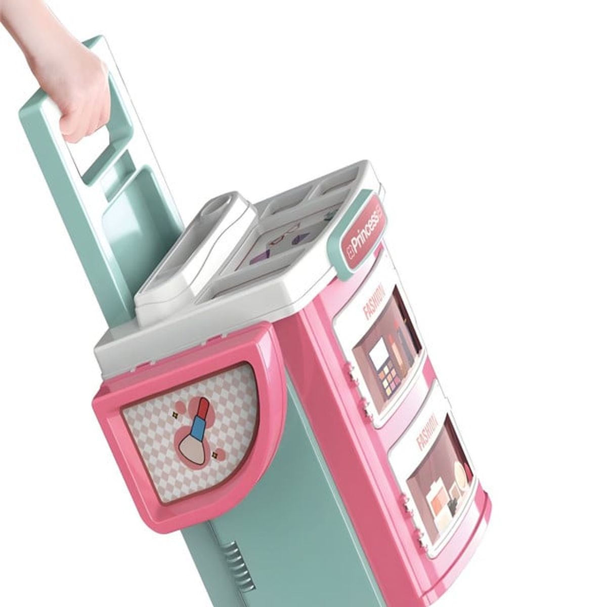 GENERICO - JUGUETE MALETA DE BELLEZA 2 EN 1 CON ACCESORIOS NIÑA