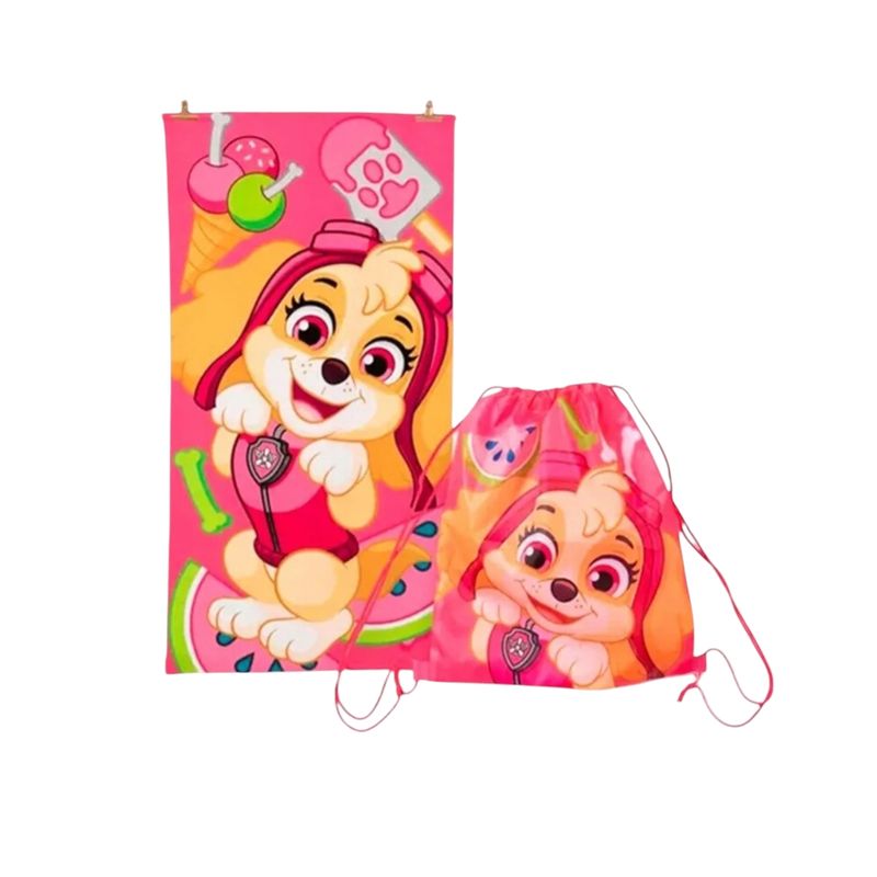 MASHINI - Toalla De Playa Skye Paw Patrol Mas Bolso