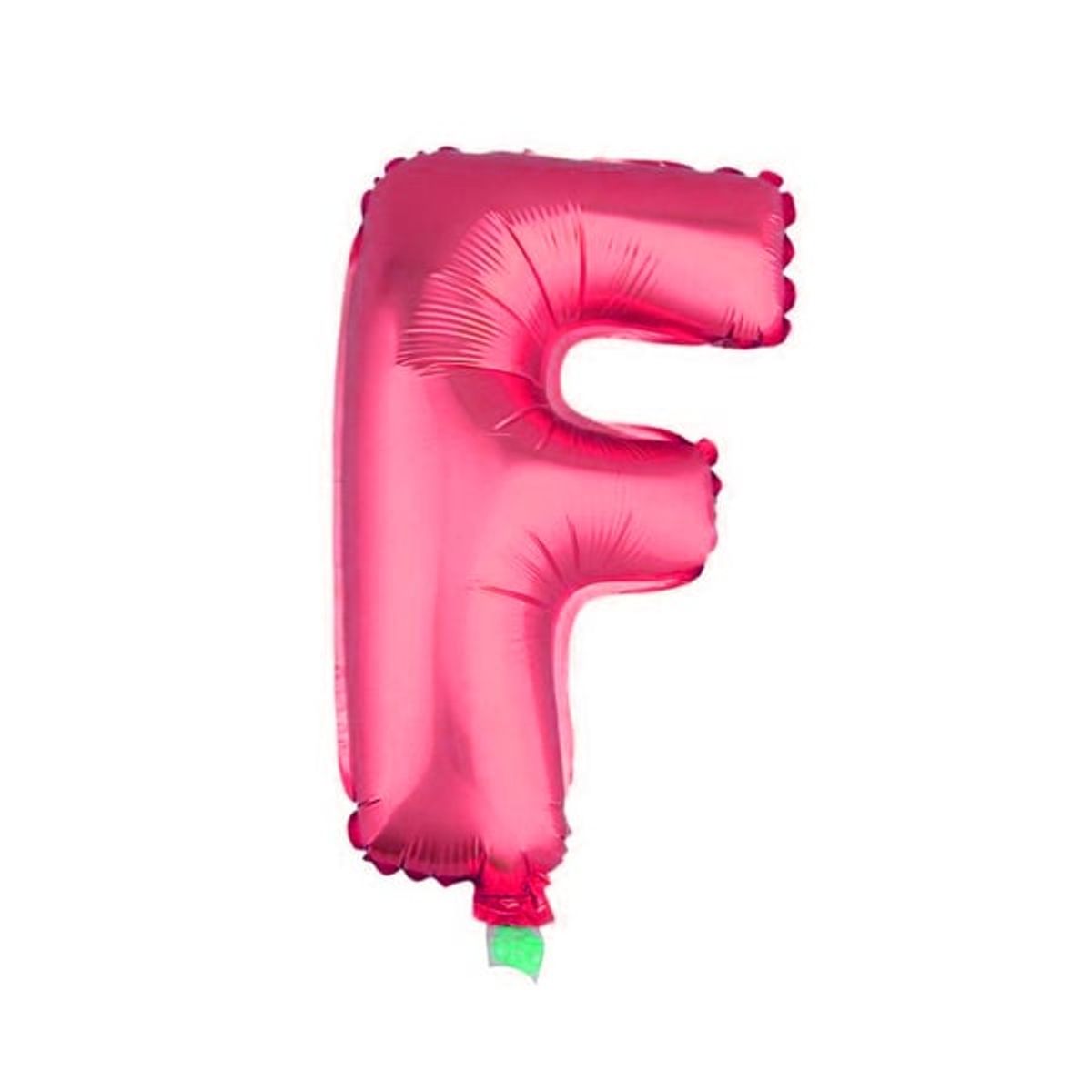 GENERICO - GLOBO METALICO 26 FUCSIA LETRA F X1 UNI