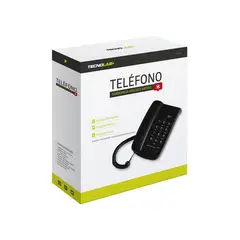 TECNOLAB - Teléfono Fijo Con Notificación Llamada Luminoso Blanco - SC