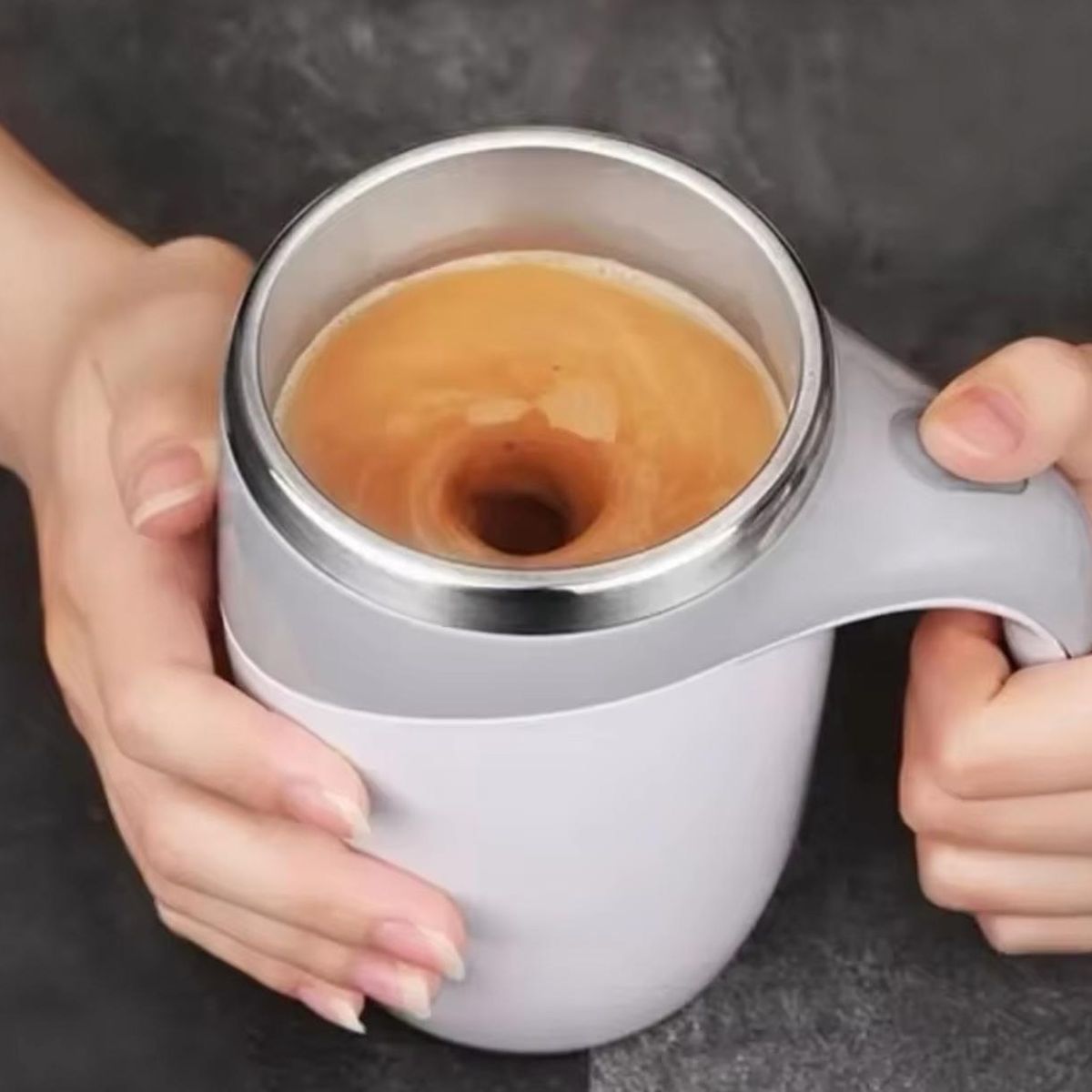 GENERICO - Taza Magnética Acero Inoxidable Mezclador Termico 380ml