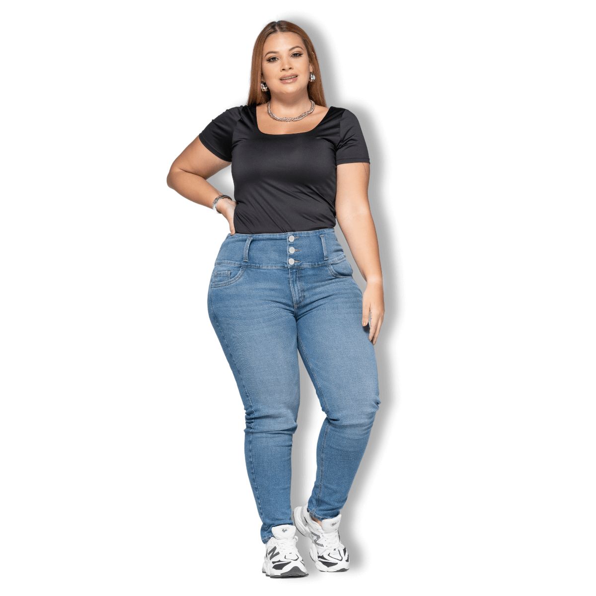 TRUCCOS JEANS - Jeans Pitillo  Skinny Mujer Talla Grande - P22081621