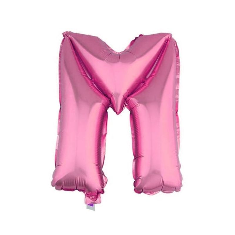 GENERICO - GLOBO METALICO 26 ROSADO LETRA M X1 UNI