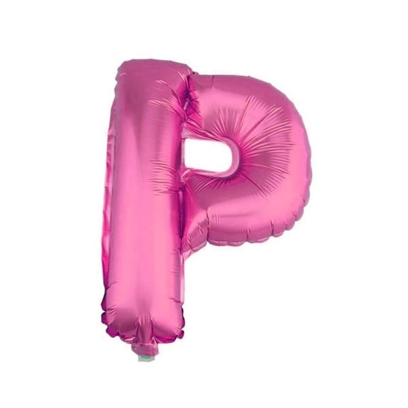 GENERICO - GLOBO METALICO 26 ROSADO LETRA P X1 UNI