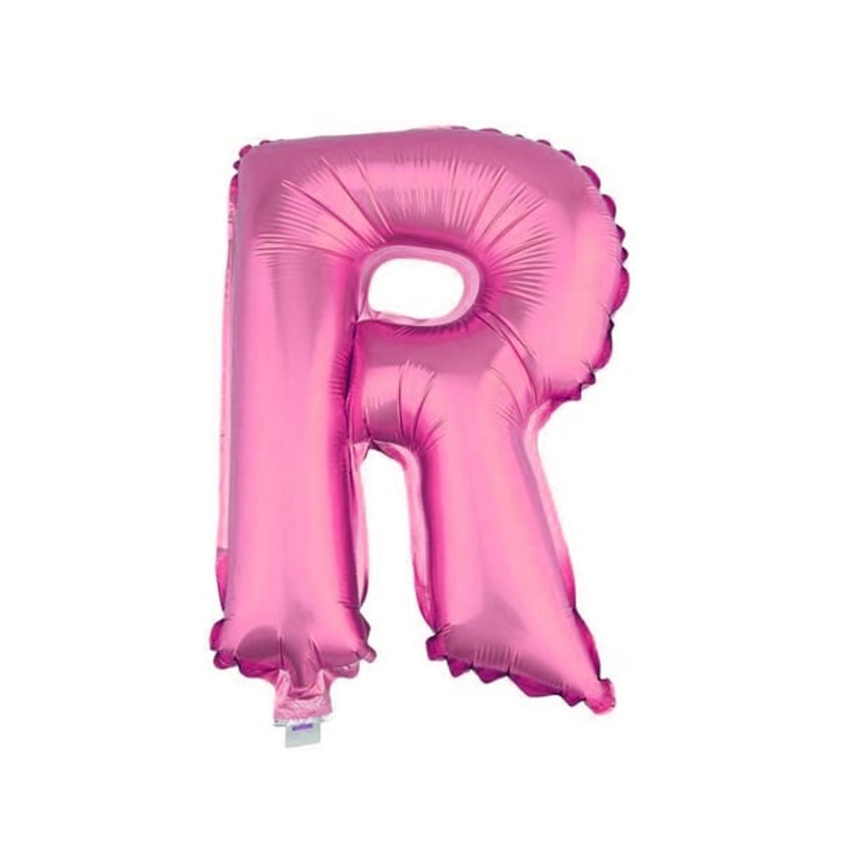 GENERICO - GLOBO METALICO 26 ROSADO LETRA R X1 UNI