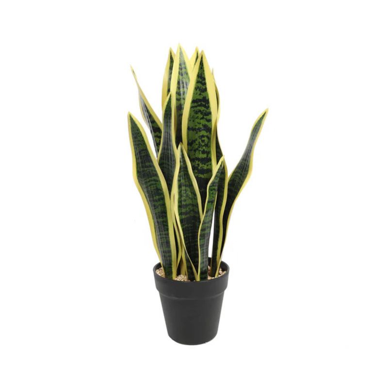 VADELL - Lengua De Suegra Artificial Amarilla De 53.5 cm