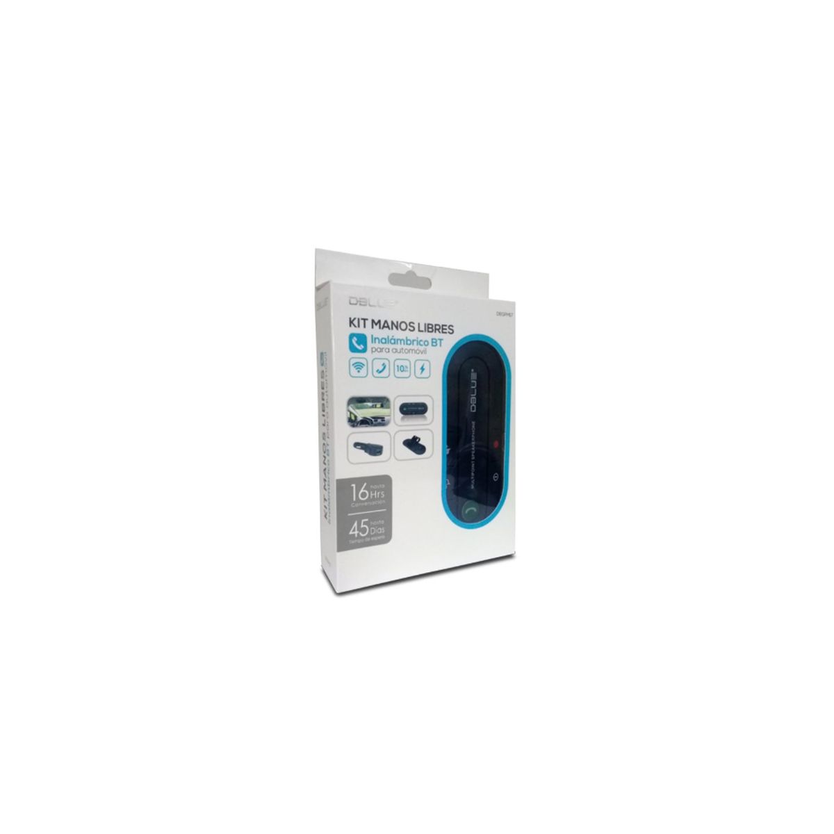 DBLUE - Manos Libres Bluetooth Portátil Con Parlante Para Auto - SC