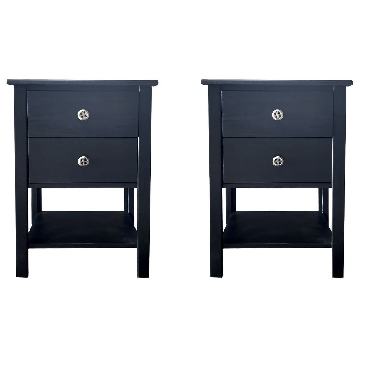 GENERICO - Set Velador Madera Black