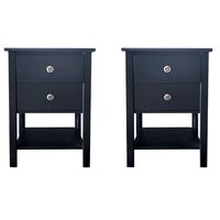 Set Velador Madera Black