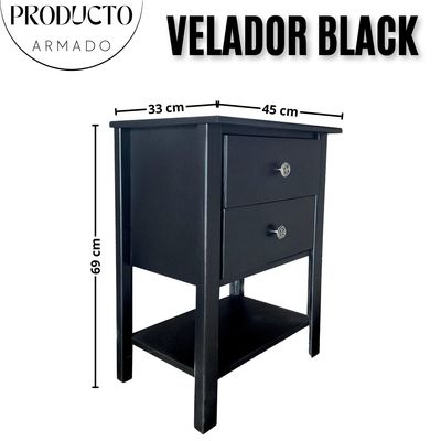 Imagen 2 del producto Set Velador Madera Black