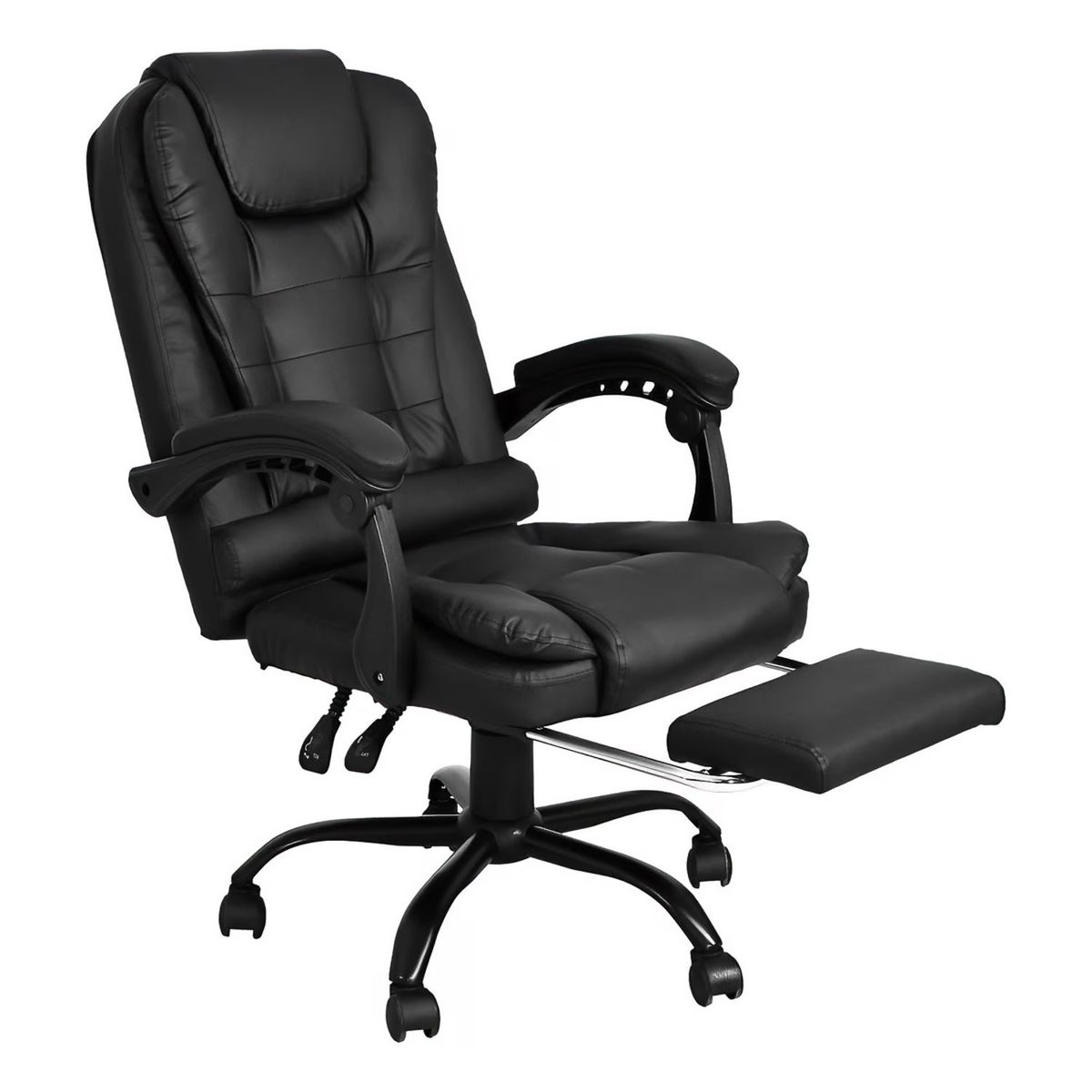SMARTY XPERIENCE - Silla de Oficina Reclinable con Reposa Pies y Base Metálica