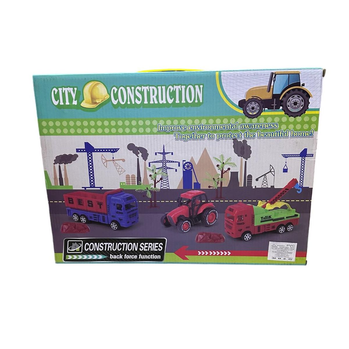 GENERICO - Set De Construcción Juguete Camiones Y Accesorios 9 Piezas