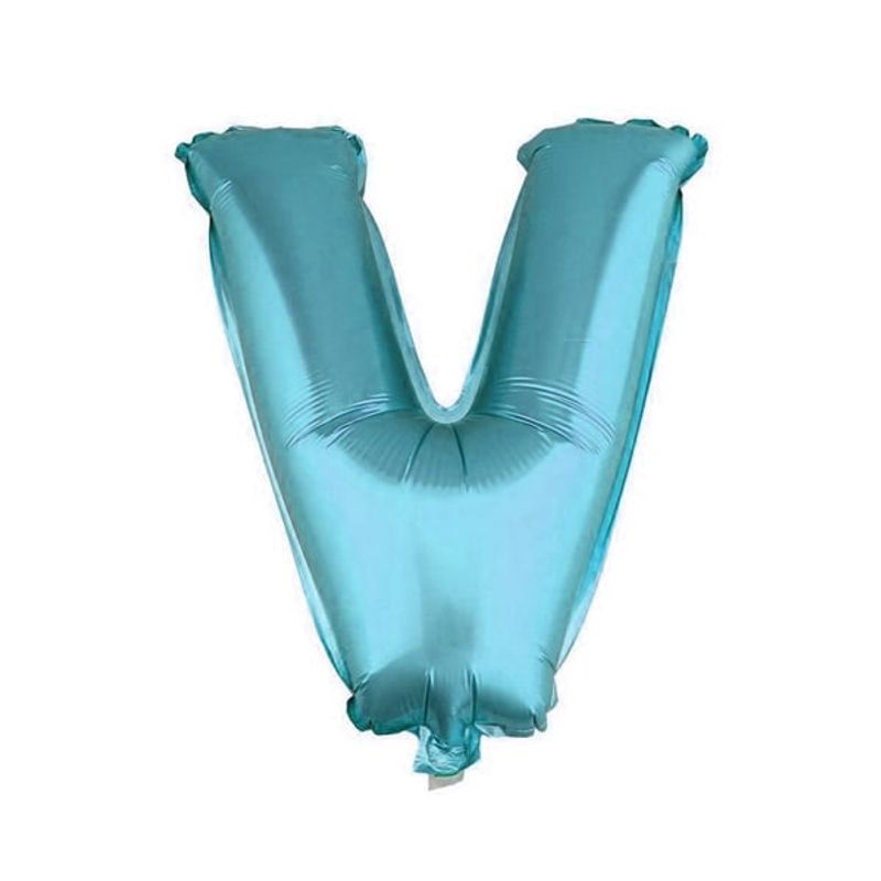 GENERICO - GLOBO METALICO 26 AZUL LETRA V X1 UNI