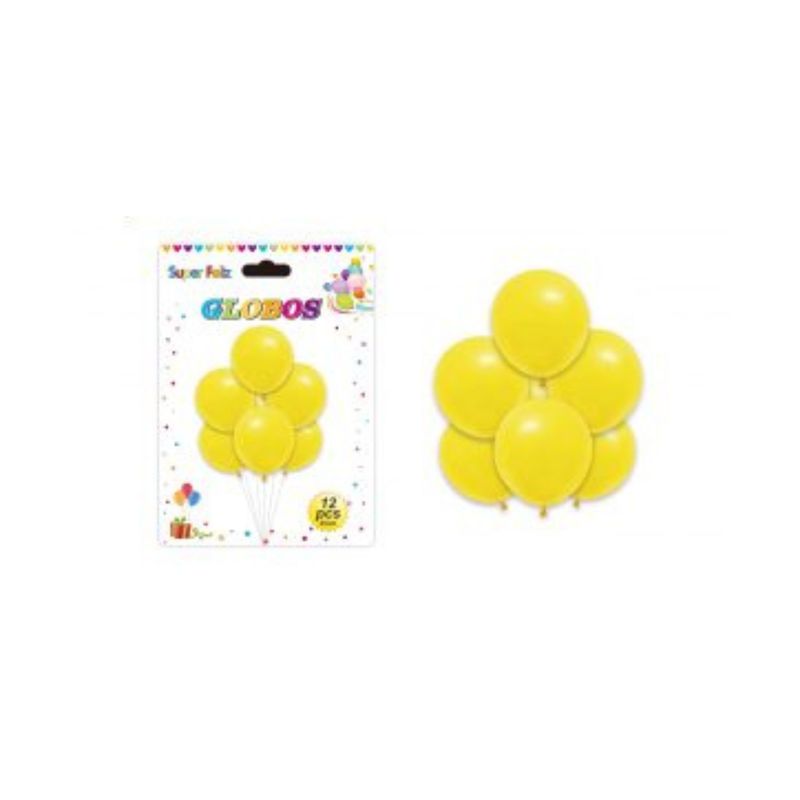 GENERICO - GLOBOS LATEX 12 PCS 25 CM