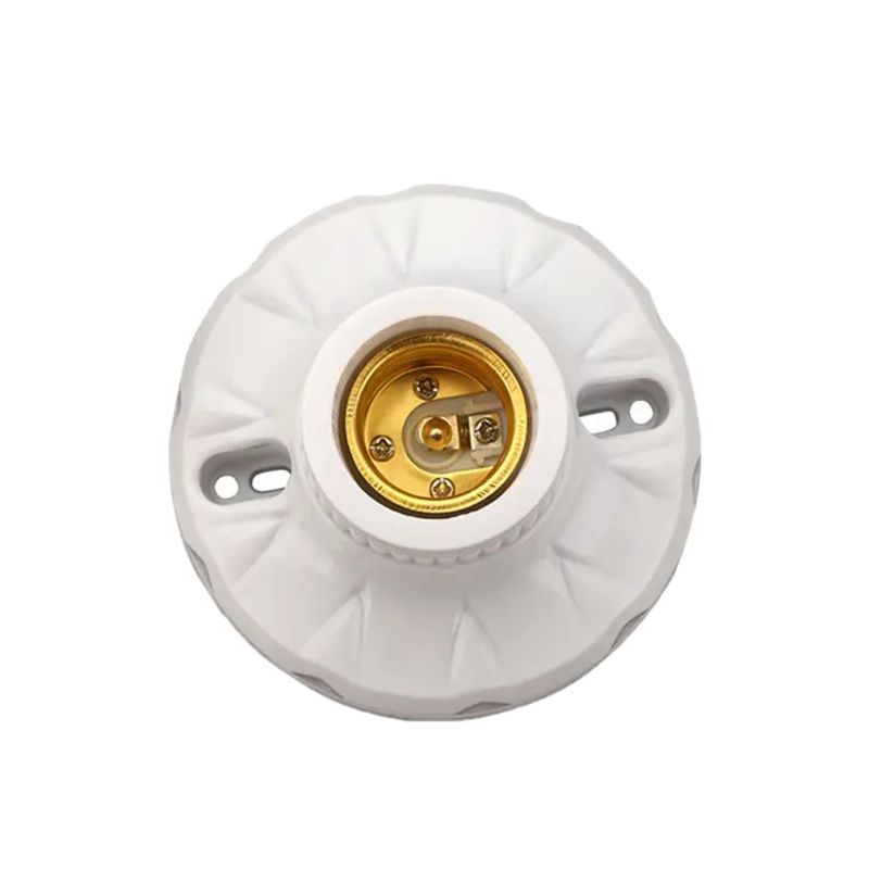 GENERICO - Soquete Portalámpara Deco E27 Blanco PP