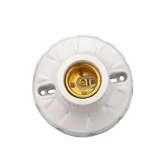 GENERICO - Soquete Portalámpara Deco E27 Blanco PP